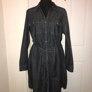❤️ Denim MATERNITY Coat Dress - Size M